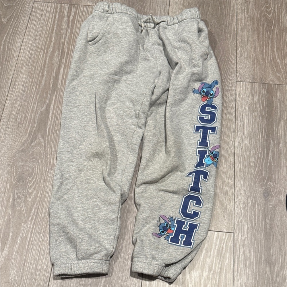 Disney Stitch Kids Sweatpants in Gray